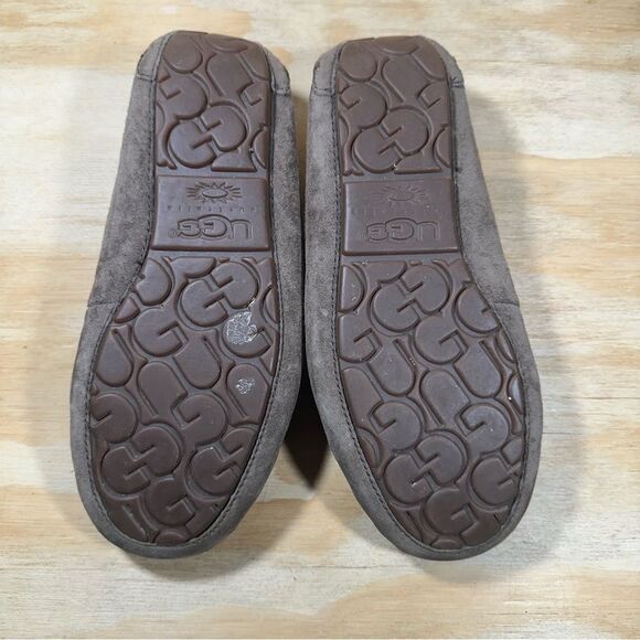 UGG Dakota Chocolate Suede Moccasin Slippers Women’s Size 7 - Picture 7 of 9